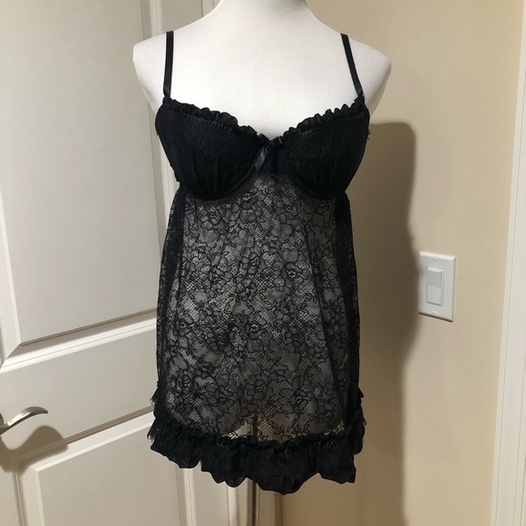 Victoria's Secret Black Lingerie 36C - Picture 1 of 9